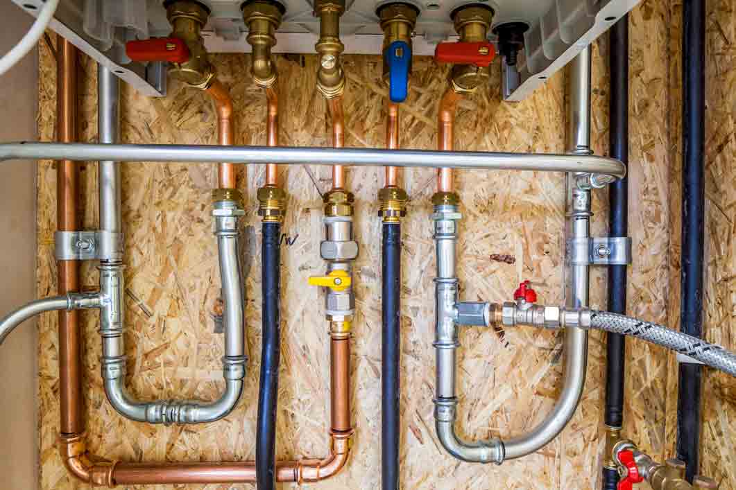 plumbing re-piping in a residential property