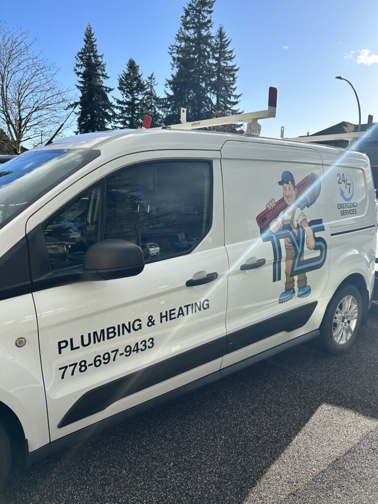 TYS Plumbing & Heating side of van