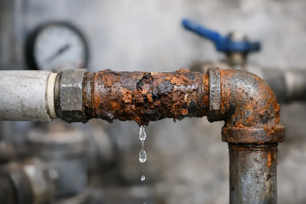 Clayburn Village Pipe Corrosion Warning Signs