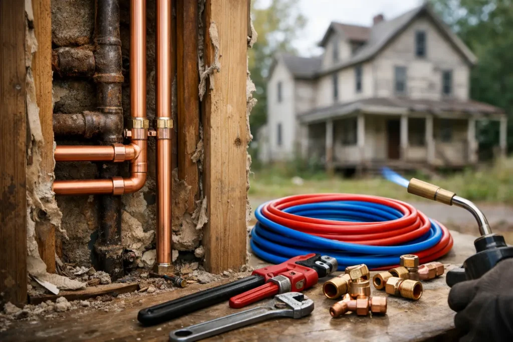 Cost to Repipe an Old House and What Affects It