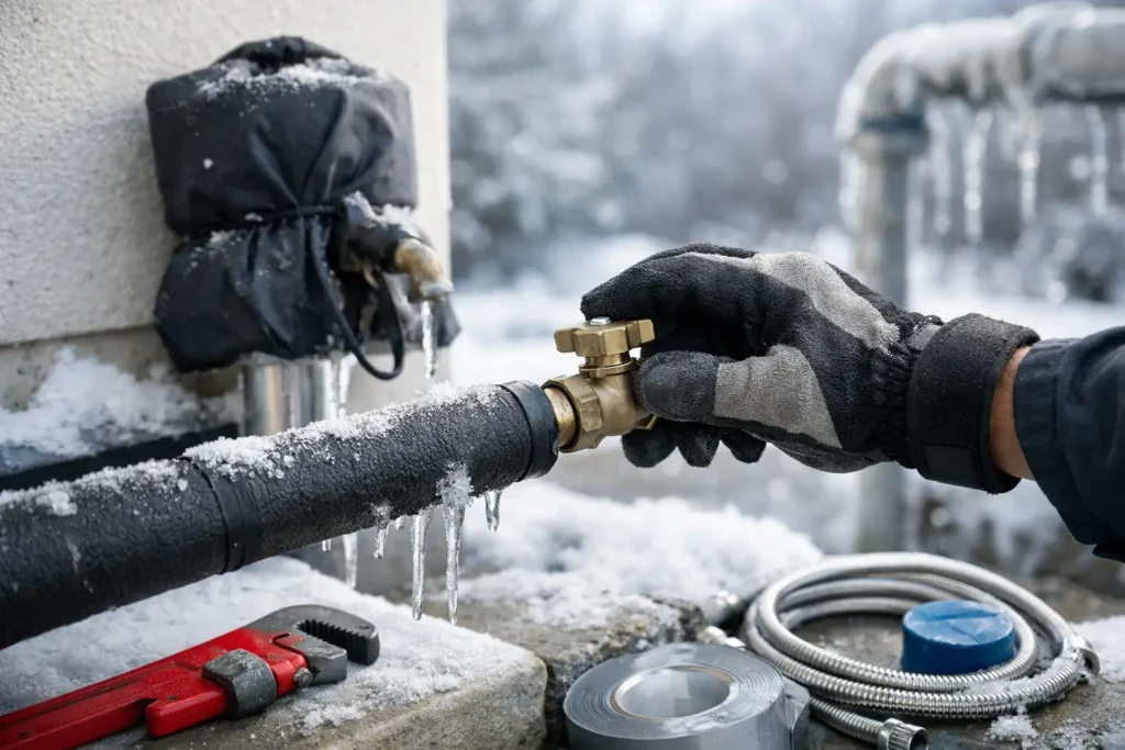 How to Winterize Plumbing System Before a Freeze